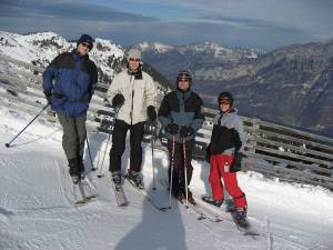 Skifahren in den Flumserbergen